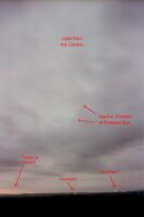 This photograph was taken during totality, with an exposure of around 12 seconds (64 KB)