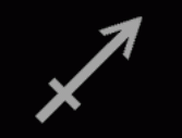 Sagittarius appears as a centaur (half man, half beast) with his bow and arrow pointed towards the heart of Scorpius, the Scorpion (109 KB)