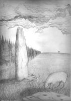 Menhir & Sheep (85 KB)